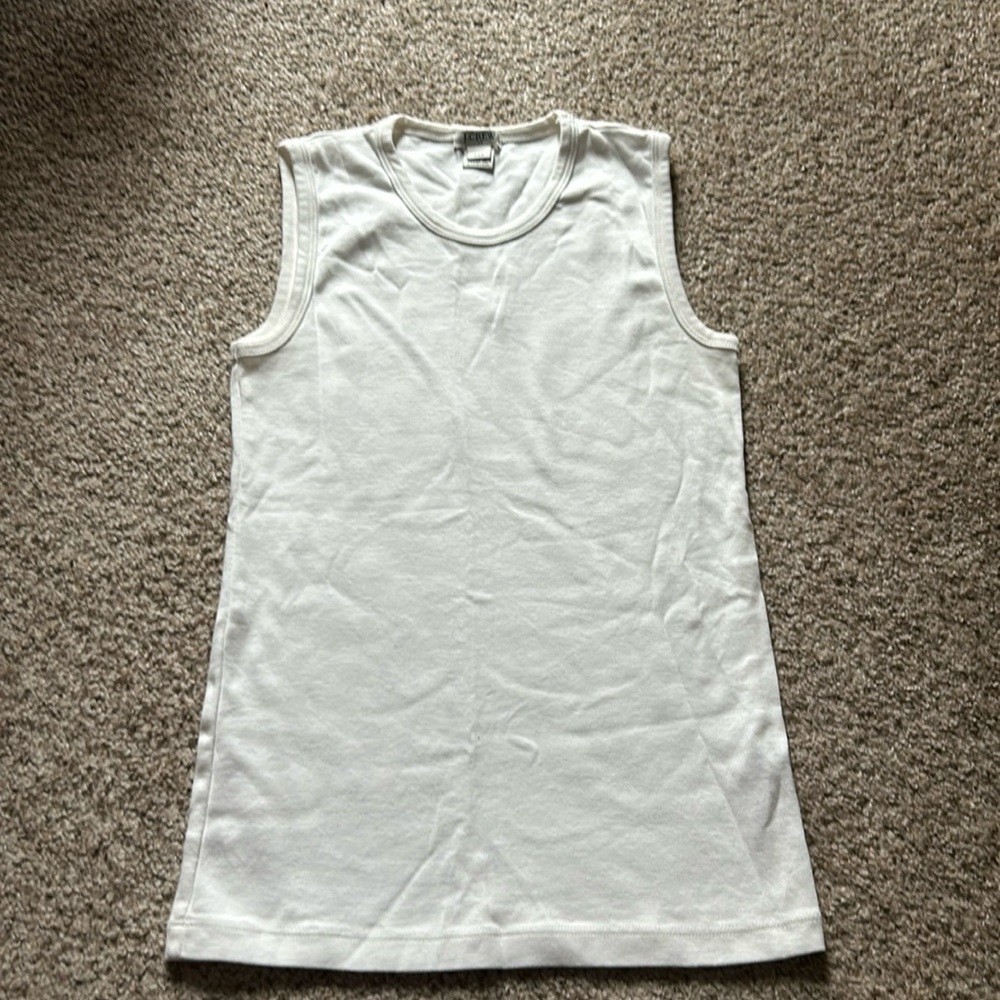 J Crew Size XXS White Tank Top
